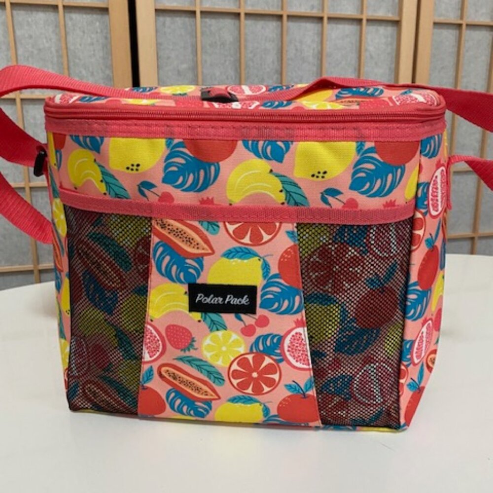 Polar Pack insulated Cooler, Brand New, Never used, Great Fruit Print